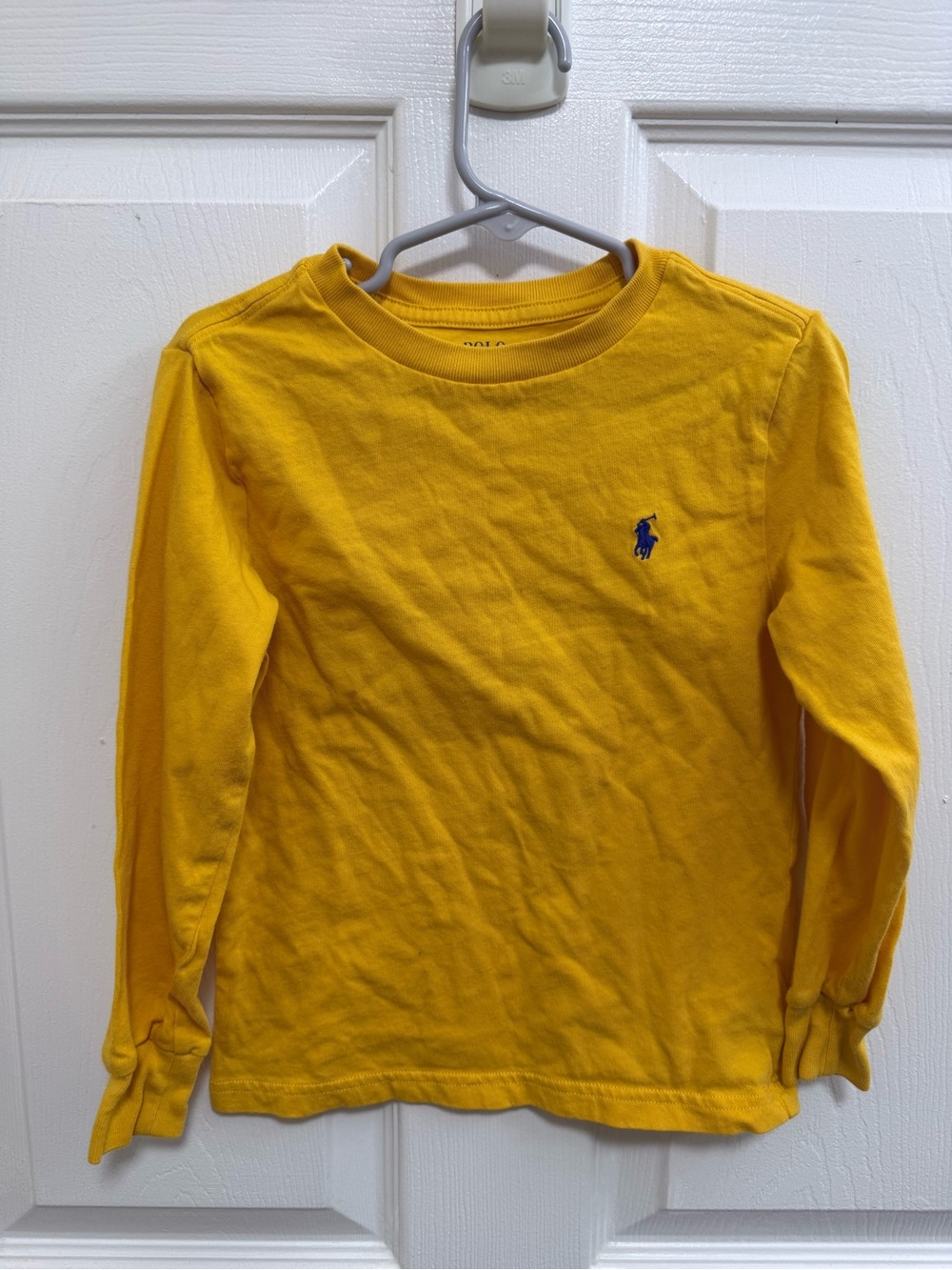 Polo by Ralph Lauren Long-Sleeve Tee in Yellow, Size 4
